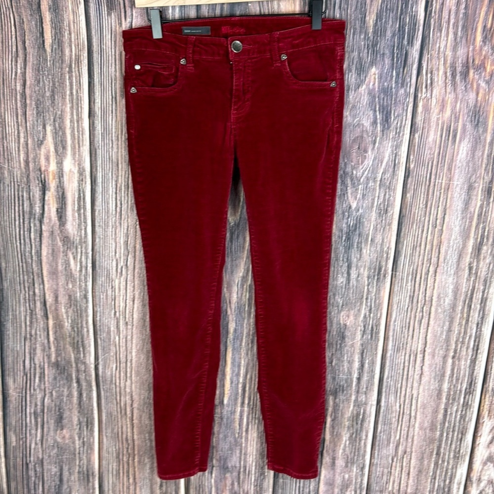 KUT Cranberry Colored Corduroy Pants- 6P